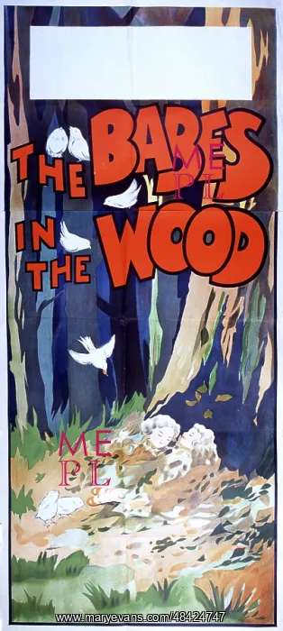  : Pantomime poster, The Babes in the Wood