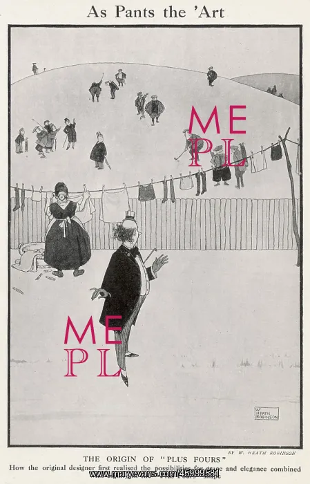 : As Pants the Art by William Heath Robinson : As Pants the Art by William Heath Robinson