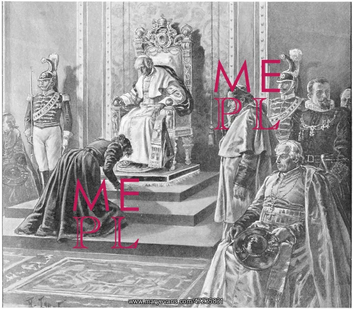 : PAPAL AUDIENCE 1898 : PAPAL AUDIENCE 1898
