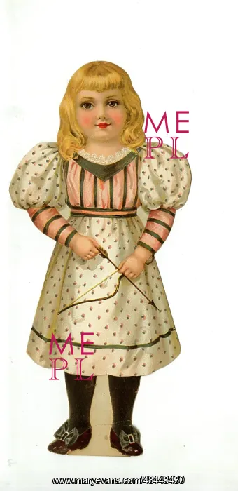  : Paper Doll in a spotted dress
