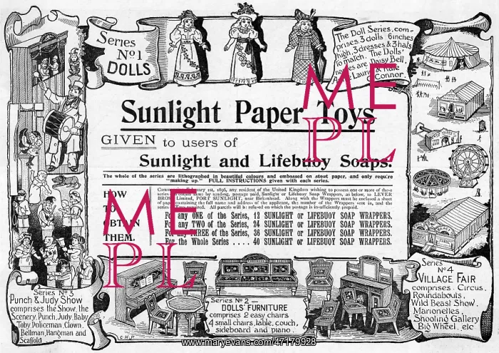  : Paper dolls advertisement