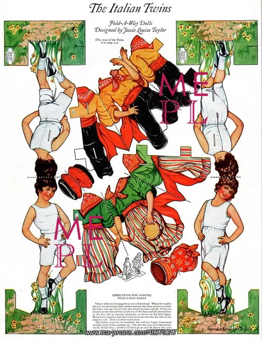  : Paper Dolls, The Italian Twins