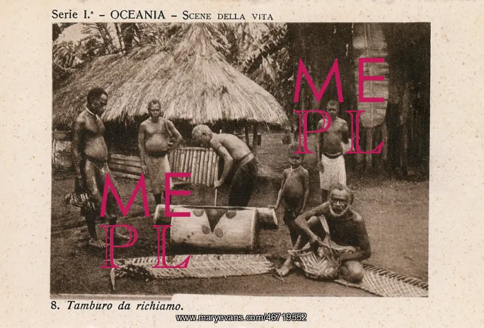  : Papua New Guinea - Preparing a Large Decoy Drum
