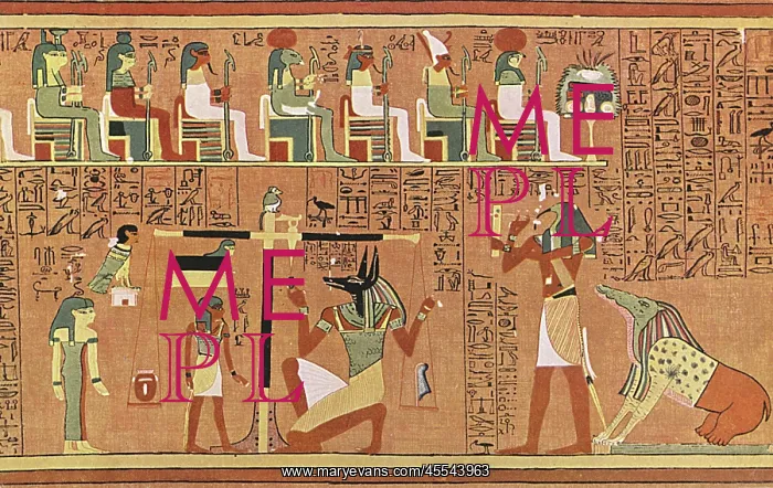 : Papyrus of Ani (Book of the Dead) - The Judgement : Papyrus of Ani (Book of the Dead) - The Judgement