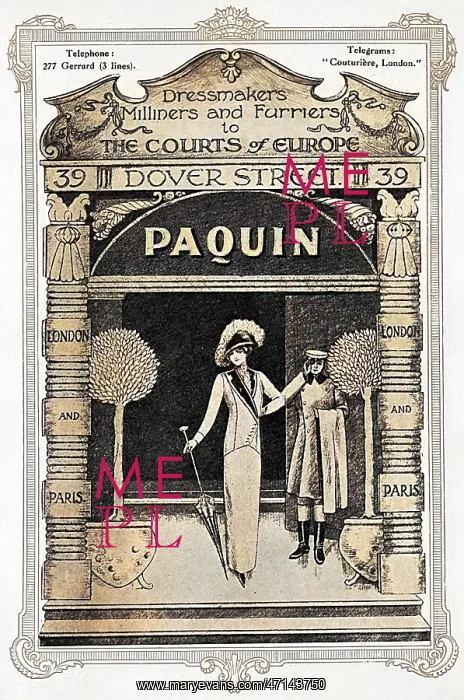 : Paquin advertisement, 1911 : Paquin advertisement, 1911