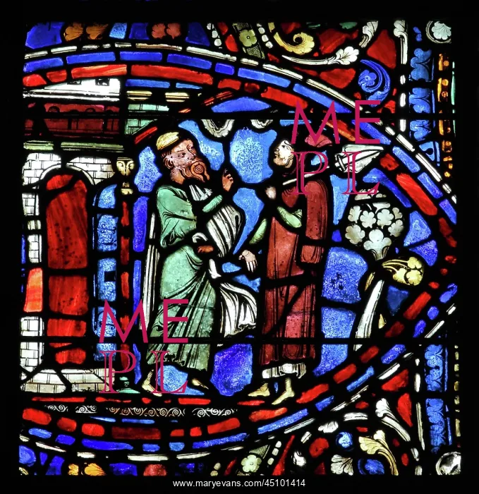 : Parable of the Prodigal Son stained glass window : Parable of the Prodigal Son stained glass window