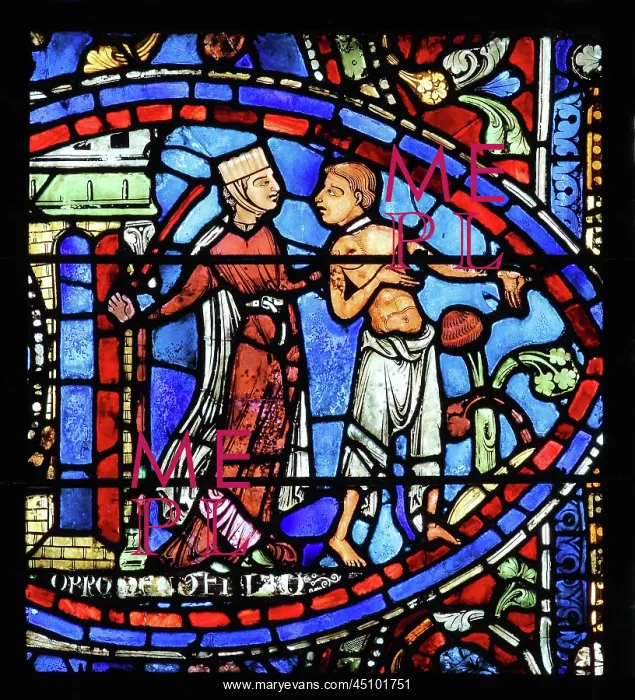 : Parable of the Prodigal Son stained glass window : Parable of the Prodigal Son stained glass window