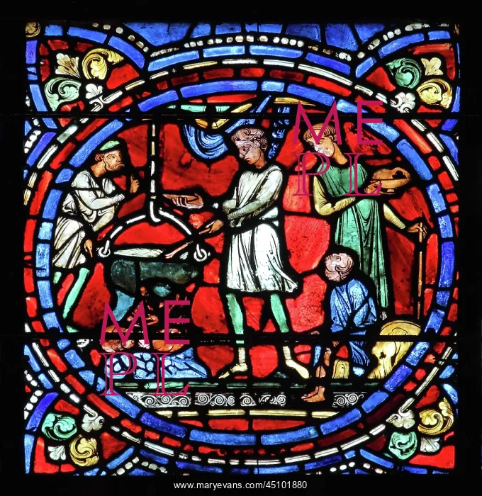 : Parable of the Prodigal Son stained glass window : Parable of the Prodigal Son stained glass window