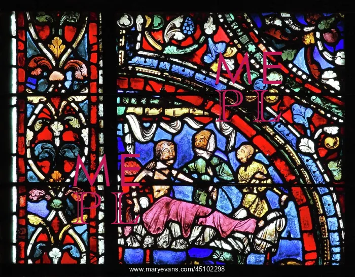: Parable of the Prodigal Son stained glass window : Parable of the Prodigal Son stained glass window
