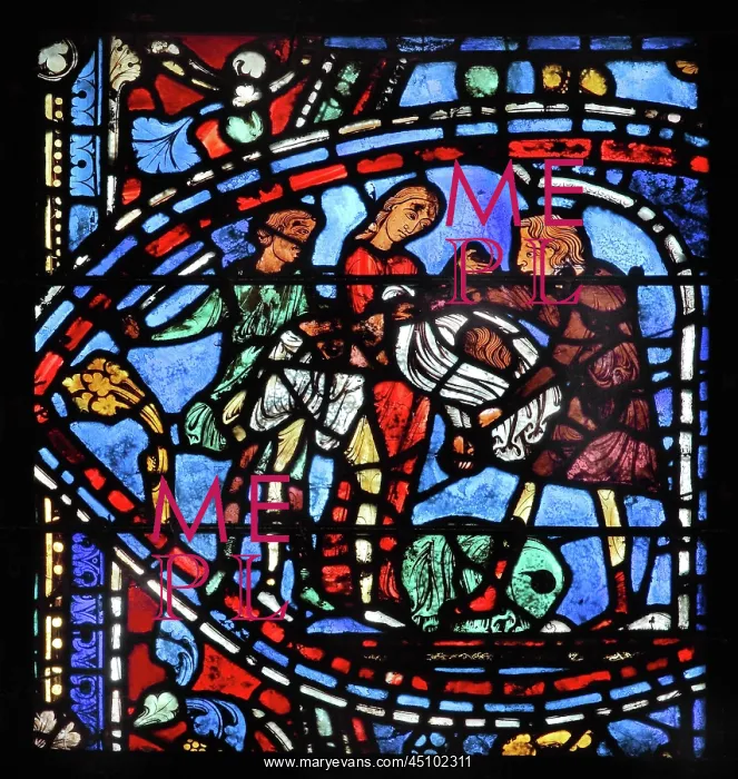 : Parable of the Prodigal Son stained glass window : Parable of the Prodigal Son stained glass window