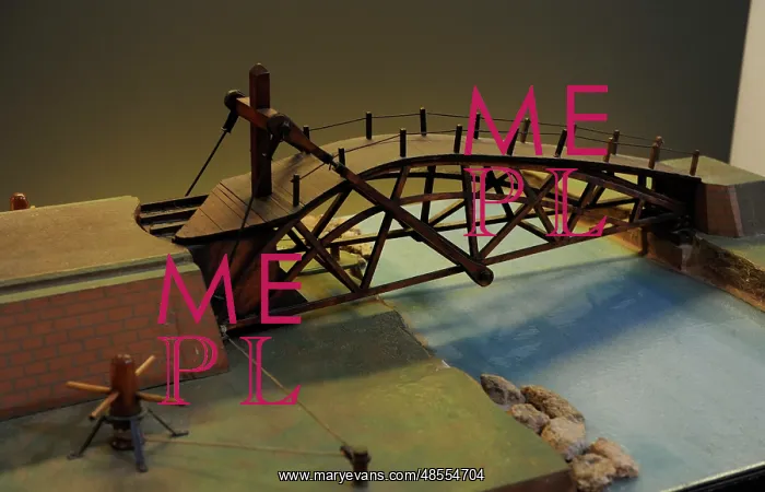 : Parabolic bridge. Model by Ermenegildo Menighetti, 1952-1953 : Parabolic bridge. Model by Ermenegildo Menighetti, 1952-1953