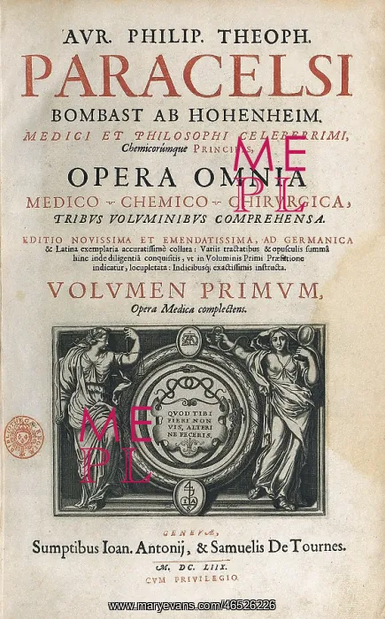 : PARACELSUS, Philippus Aureolus (1493-1541) : PARACELSUS, Philippus Aureolus (1493-1541)