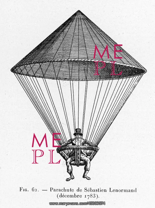 : Parachute successfully demonstrated by SEBASTIEN LENORMAND, who jumped successfully : Parachute successfully demonstrated by SEBASTIEN LENORMAND, who jumped successfully