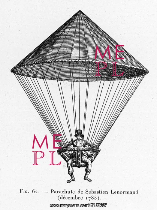 : Parachute successfully demonstrated by SEBASTIEN LENORMAND, who jumped successfully : Parachute successfully demonstrated by SEBASTIEN LENORMAND, who jumped successfully