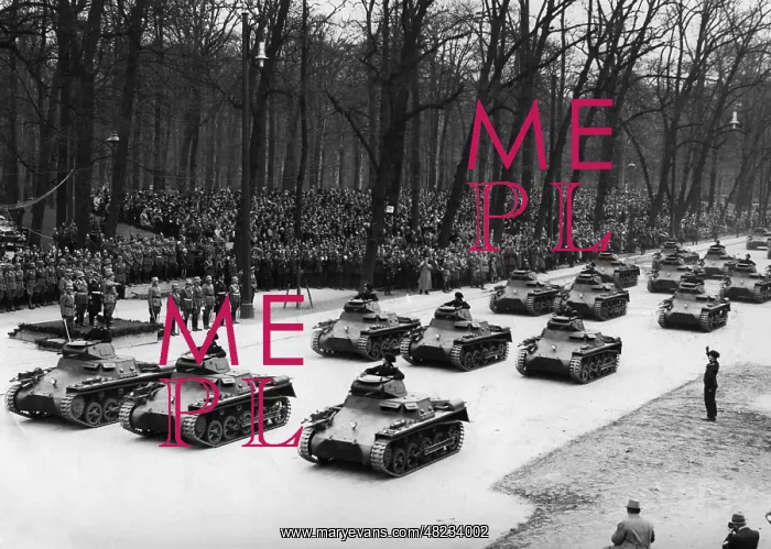 : Parade on the 47th birthday of Adolf Hitler, 1936 : Parade on the 47th birthday of Adolf Hitler, 1936