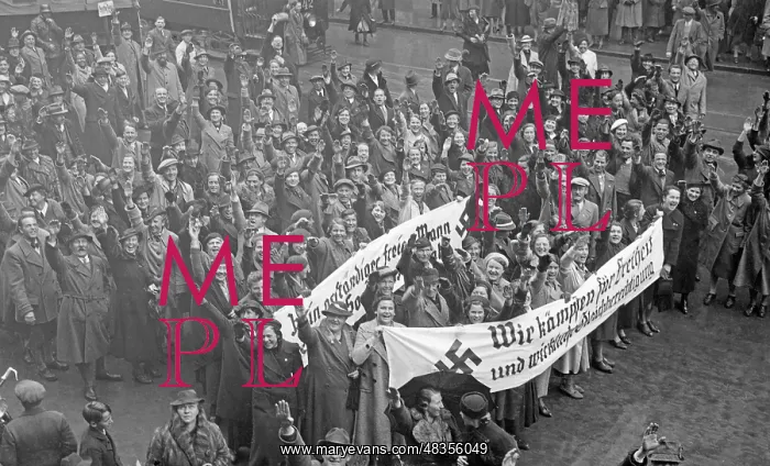 : Parade of Austrian NSDAP members, 1938 : Parade of Austrian NSDAP members, 1938