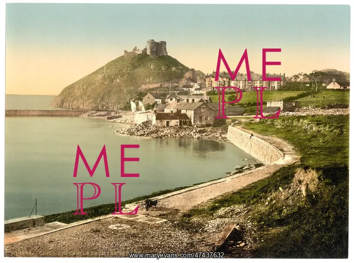: From the parade, Criccieth Castle, Wales : From the parade, Criccieth Castle, Wales