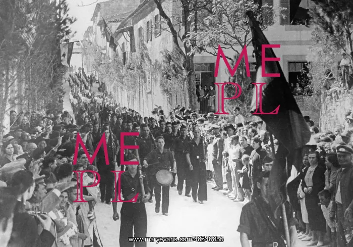 : Parade of Falangists through Seville, 1936 : Parade of Falangists through Seville, 1936