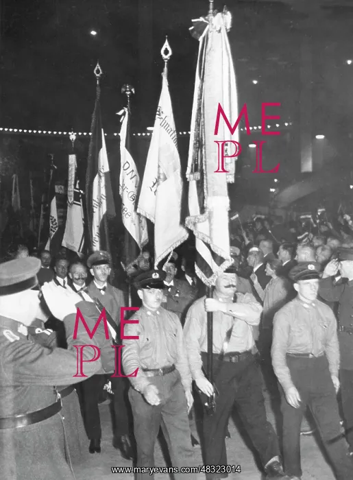 : Parade of the German National People's Party, around the : Parade of the German National People's Party, around the