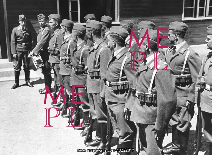 : Parade ground drill of a unit of the Luftwaffe, 1935 : Parade ground drill of a unit of the Luftwaffe, 1935