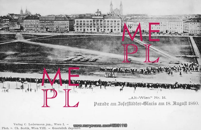 : Parade at the Josefstadter Glacis : Parade at the Josefstadter Glacis