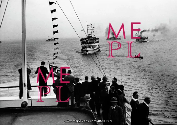: Parade of Lake Constance's fleet, 1937 : Parade of Lake Constance's fleet, 1937