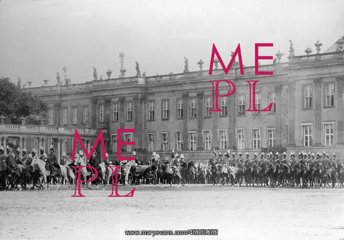 : Parade in Potsdam, 1887 : Parade in Potsdam, 1887