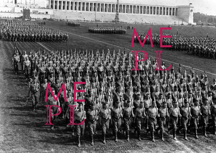 : Parade of the RAD on the Nuremberg Rally, 1938 : Parade of the RAD on the Nuremberg Rally, 1938