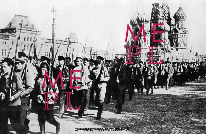: Parade of a Red Army unit, 1920 : Parade of a Red Army unit, 1920