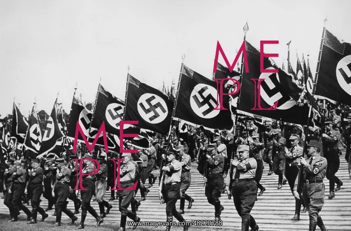 : Parade of the SA at the Nuremberg Rally in 1936 : Parade of the SA at the Nuremberg Rally in 1936