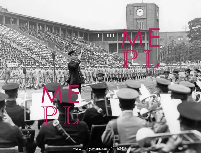 : Parade of a school in Tokyo, 1939 : Parade of a school in Tokyo, 1939