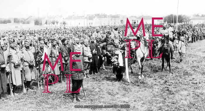 : Parade of the Serbian Army in Belgrade, 1913 : Parade of the Serbian Army in Belgrade, 1913