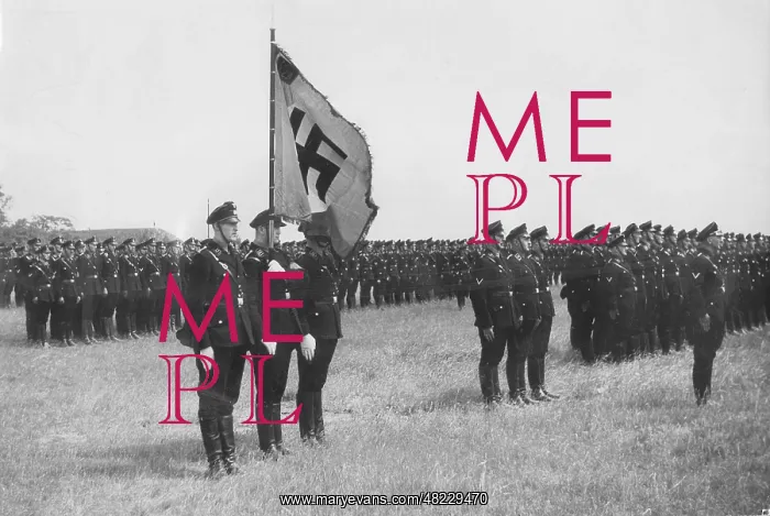 : Parade of SS troops from Munich, 1936 : Parade of SS troops from Munich, 1936