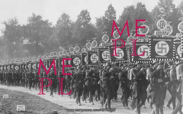 : Parade of the standard bearers of the SS, 1936 : Parade of the standard bearers of the SS, 1936