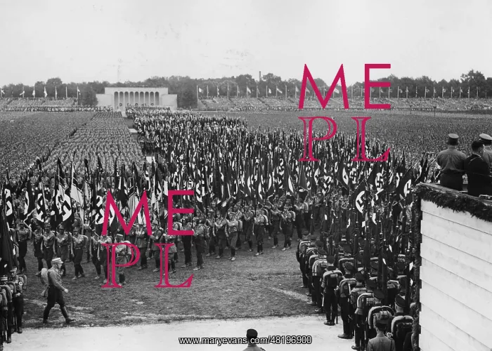 : Parade on the Zeppelin field during the NSDAP ralley, 1933 : Parade on the Zeppelin field during the NSDAP ralley, 1933
