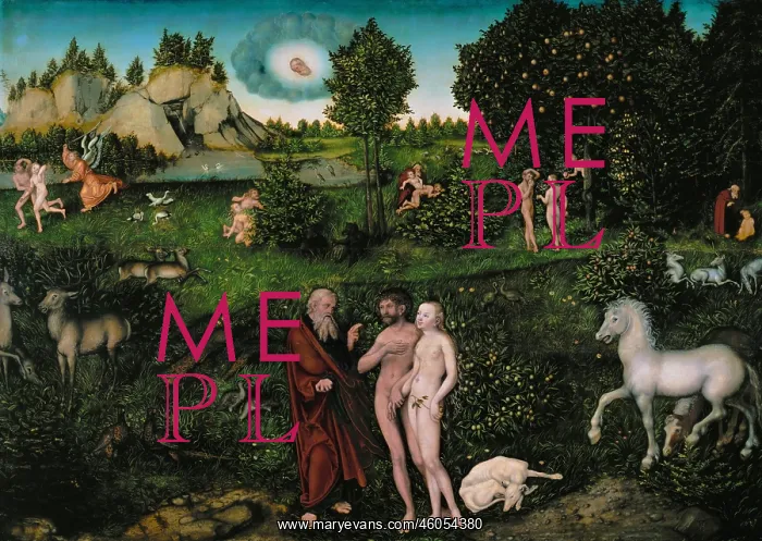 : Paradise. Oil on limewood. 1530. 81 x 114 cm. Inv. 3678 : Paradise. Oil on limewood. 1530. 81 x 114 cm. Inv. 3678
