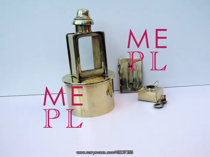 : Paraffin lamp mounted on a 4 5 Howitzer shell case : Paraffin lamp mounted on a 4 5 Howitzer shell case