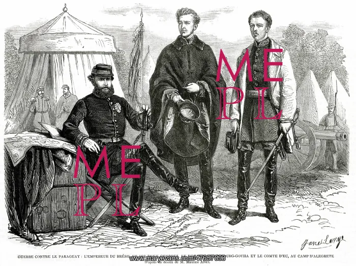 : Paraguayan War - Emperor of Brazil at Alegrete Camp : Paraguayan War - Emperor of Brazil at Alegrete Camp