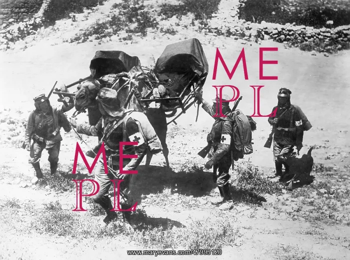 : Paramedics of unit fighting with the Turks, WW2 : Paramedics of unit fighting with the Turks, WW2