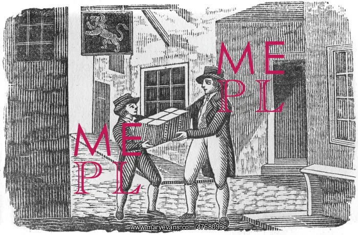 : Parcel delivered, c. 1800 : Parcel delivered, c. 1800