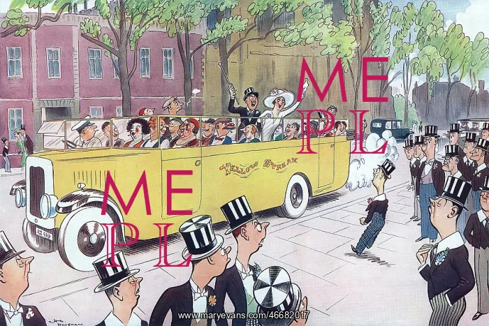 : The Parents Who Came By Charabanc by H. M. Bateman : The Parents Who Came By Charabanc by H. M. Bateman