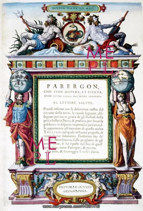 : Parergon - Historiae Oculus Geographia : Parergon - Historiae Oculus Geographia