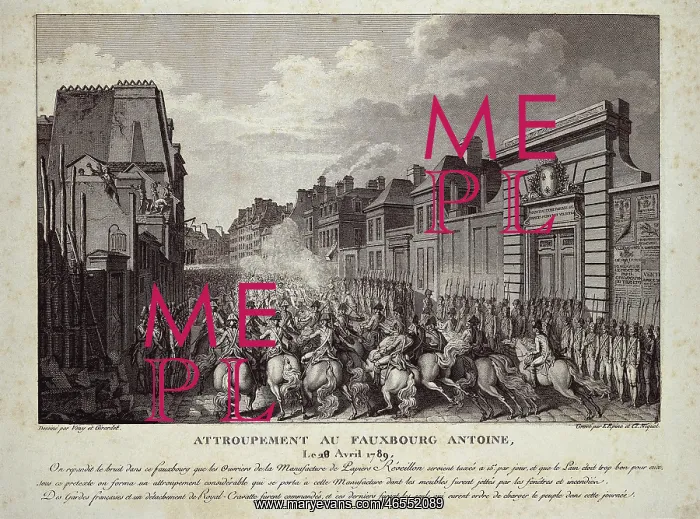 : Paris (April 24th, 1789). The cavalry charges : Paris (April 24th, 1789). The cavalry charges