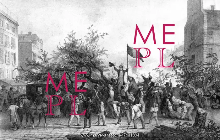 : PARIS BARRICADE 1830 : PARIS BARRICADE 1830