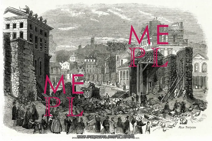 : PARIS BARRIERE CLICHY 1860 : PARIS BARRIERE CLICHY 1860