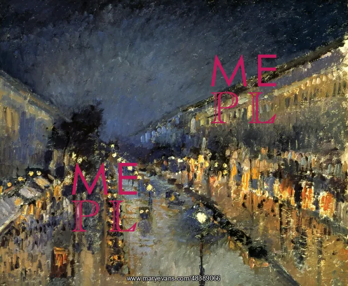 : Paris: Boulevard Monmartre at Night': Camille : Paris: Boulevard Monmartre at Night': Camille