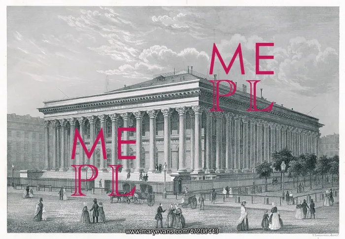 : PARIS BOURSE C1856 : PARIS BOURSE C1856