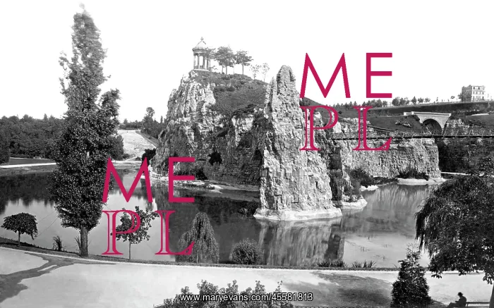  : Paris, Buttes de Chaumont c1871