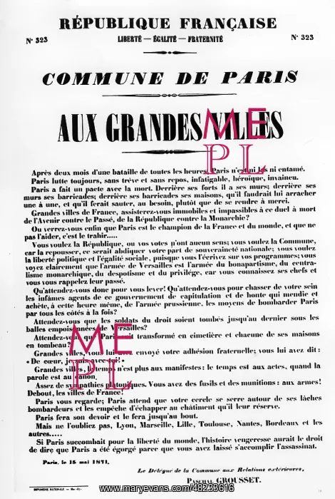 : Paris Commune, 1871 : Paris Commune, 1871