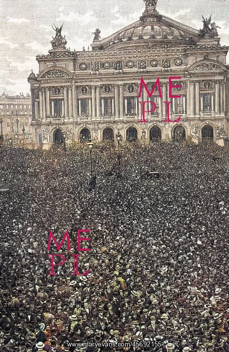 : PARIS CROWD / NATURE / 1894 : PARIS CROWD / NATURE / 1894